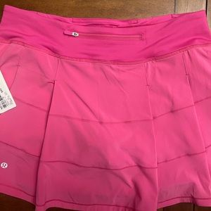 Hot pink Pace Rival Mid Rise Skirt by Lululemon (long)